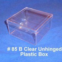Unhinged Plastic Box (85B)